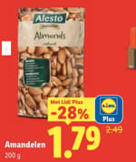 200 Gram Amandelen voor €1,79 met de Lidl plus app
