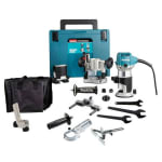 Affleureuse-défonceuse MAKITA RT0702CX2J pour 190,88€ chez Cotebrico