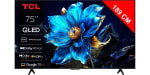 Téléviseur QLED 4K de 189 cm TCL 75T69C à 799€