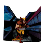 McFarlane Wolverine Figura X-Men con Escena, Base y Tarjeta Coleccionable a 19.99€