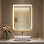 Miroir de salle de bains rectangulaire LED anti-buée SONGMICS à 69,99€