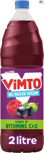 Vimto No Added Sugar Squash 2L £1.63 Amazon Deal