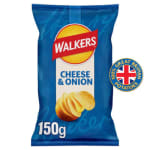 Walkers Cheese & Onion Sharing Crisps 150g for £1 at Asda