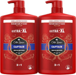 Old Spice Captain gel de ducha y champú 3en1 (2x1 L) por 10,44€ en Amazon