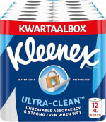 Kleenex keukenpapier - Keukenrol Ultra Clean - 12 Maxi XL rollen voor €16,33