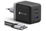 Novoo cargador usb c 100 w gan 3 puertos con cable por 23,01€