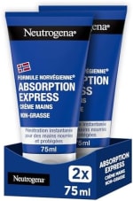 Neutrogena Crème Mains Absorption Express (2 x 75 ml) pour 4,73€ chez Amazon