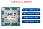 Procesador AMD Ryzen 7 9800X3D 8 núcleos, 16 hilos por 328.10€