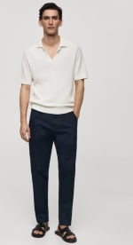 Polo de punto de algodón calado por 9.99€