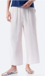 Pantalón largo fluido liso de mujer TEX color beige por 7.99€