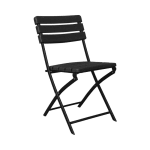 Silla Plegable Efecto Madera Negro 55x46x81cm por 24.95€
