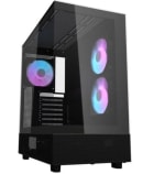 Torre PC Caja torre gaming Darkflash DPX90 negro con vidrio templado y 3 ventiladores