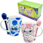 Set de Tazas 410ml Stich & Angel por $189 | Descuento Amazon