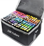 Marqueurs à Feutre à Alcool 168 Couleurs à 26,47€
