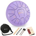Vangoa Tambor de Lengüeta 8'' Morado, 11 Notas, Acero, Percusión y Meditación 13.99€