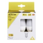Lot de 6 ampoules LED E14 470lm 4,9W à 0,99€