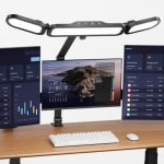 NUERPO LED Desk Lamp with Clamp Adjustable Arm £10.09
