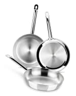 Set de 3 sartenes Profesional BRA en acero 18/10 por 53,95€ en El Corte Inglés