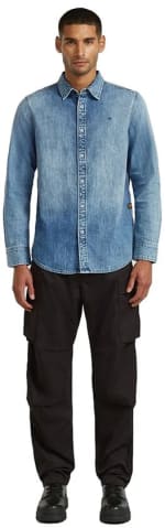 G-Star Overhemd Blauw voor €22,94 bij Bol