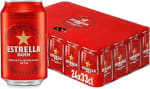 Estrella Damm Cerveza Caja de 24 Latas x 330 ml por 11.68€