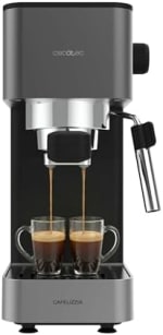Cecotec Cafetera Express Manual Cafelizzia 690 20 Bares, 1 o 2 Tazas por 59.90€