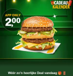 Big Mac voor €2 bij Mc Donalds