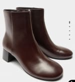 Botines lisos de tacón ancho para mujer por 23.99€.