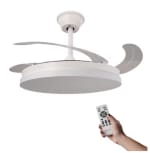 Mimotec Ventilador Techo LED Motor DC 106cm con Aspas Retráctiles 40W por 27.51€