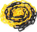 Cadena de plástico negro y amarillo 6 mm (25 m) por 7€ en Amazon