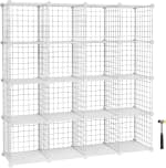 SONGMICS 16 kubusvormige metalen draadopbergsysteem voor €38,99 bij Amazon