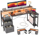 Ergonomisch L-vormig hoekbureau (165x80 cm) voor €50,95 bij Bol