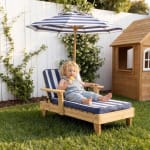 Kinderligstoel met parasol 92 x 50 x 51 cm voor €39,99 bij de Action