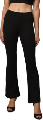 ONLY dames Broek Onlfever Stretch Flaired broek voor €12,50 bij Amazon