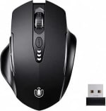 Uineer Ratón Inalámbrico, 3200 dpi, Indicador de Batería, Negro Mate 15.32€