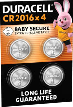 Duracell CR2016 (lot de 4) pour 3,53€ chez Amazon