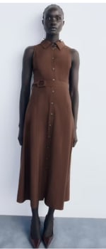 Vestido camisero cinturón por 11.99€