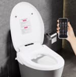 Asiento de cubierta de inodoro inteligente de 1300W control remoto por 103.99€