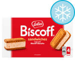 Lotus Biscoff Ice Cream Sandwiches Clubcard Price £2.50 at Tesco