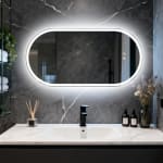 Olyvren Miroir de Salle de Bains Ovale 50 x 100 cm pour 89,99€ chez Amazon