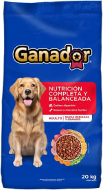 Alimento seco Ganador 20kg por $684 en Amazon