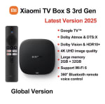 Xiaomi TV Box S 3rd Gen 4K HDR por 43,04€