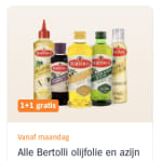 Bertolli olijfolie 1+1 gratis bij Albert Heijn