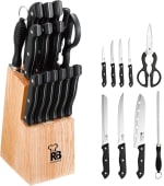 Renberg Tenessy set de 15 cuchillos con taco de madera por 9,99€ en Amazon