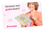 Gratis kaart van Kaartje2go incl. postzegel
