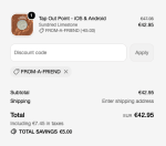 5 euro korting bij Tapoutclub met de code