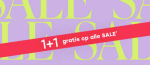 1+1 gratis op dde Sale bij Lucardi