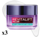 3 x L'OREAL Revitalift Filler Gel-Crema con Ácido Hialurónico de 50ml por 30.75€