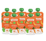 Smileat pack de 10 pouch de frutas ecológicas sabor zanahoria pera y plátano a 9,79€