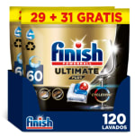 120 pastillas Finish Powerball ULTIMATE PLUS ALL IN 1 por 20.89€