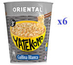 6 x Gallina Blanca Yatekomo Fideos Orientales Sabor Oriental 61 gr por 5.62€